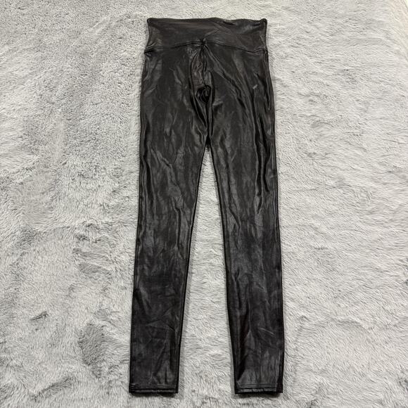 Spanx Leggings Womens Medium Faux Leather High Rise Slimming Shapewear Pants - Picture 4 of 9